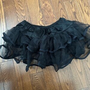 Roma Black A-Line Skirt